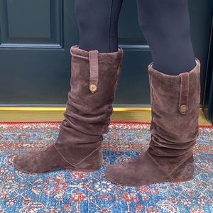 Ugg Highkoo II Suede Slouchy Boots, size 8